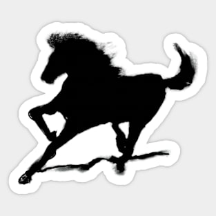 Black horse Sticker